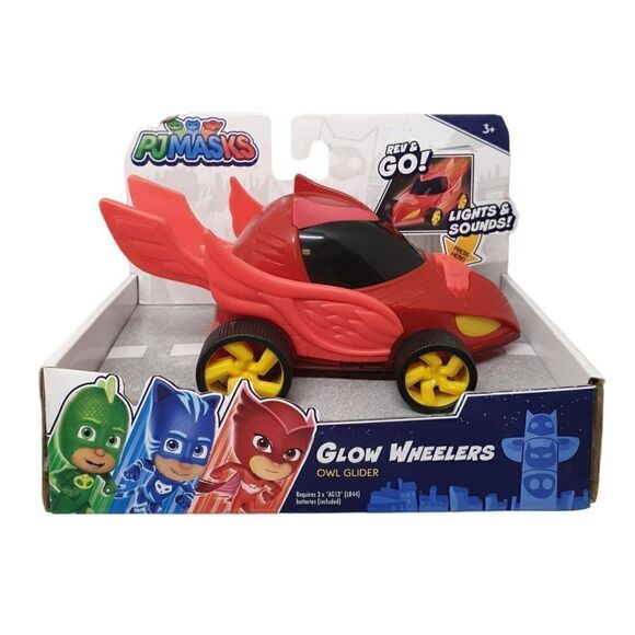 PJ Masks Glow Wheelers Owl Glider and Gekko Mobile Vehicles Toys NEW - Picture 5 of 10
